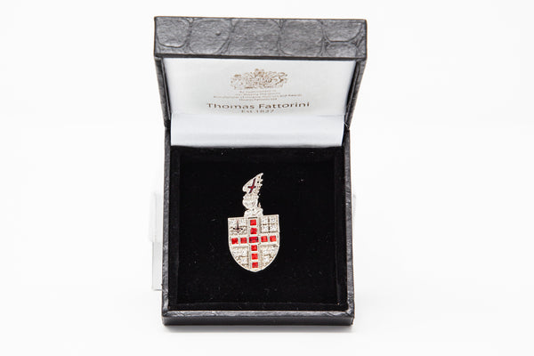 Diamante City of London shield brooch