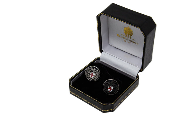 Black City of London Coat of Arms cufflinks