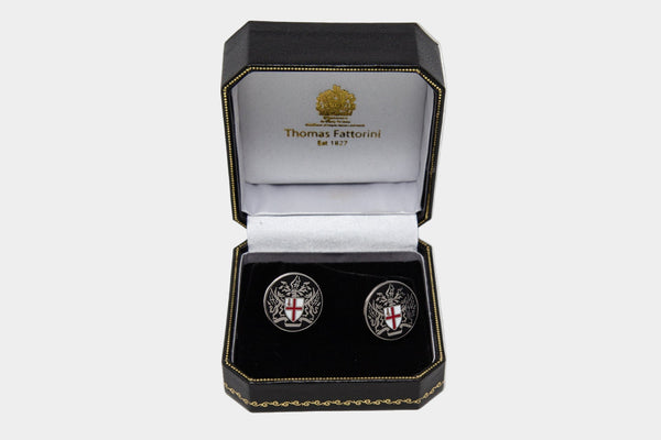 Black City of London Coat of Arms cufflinks