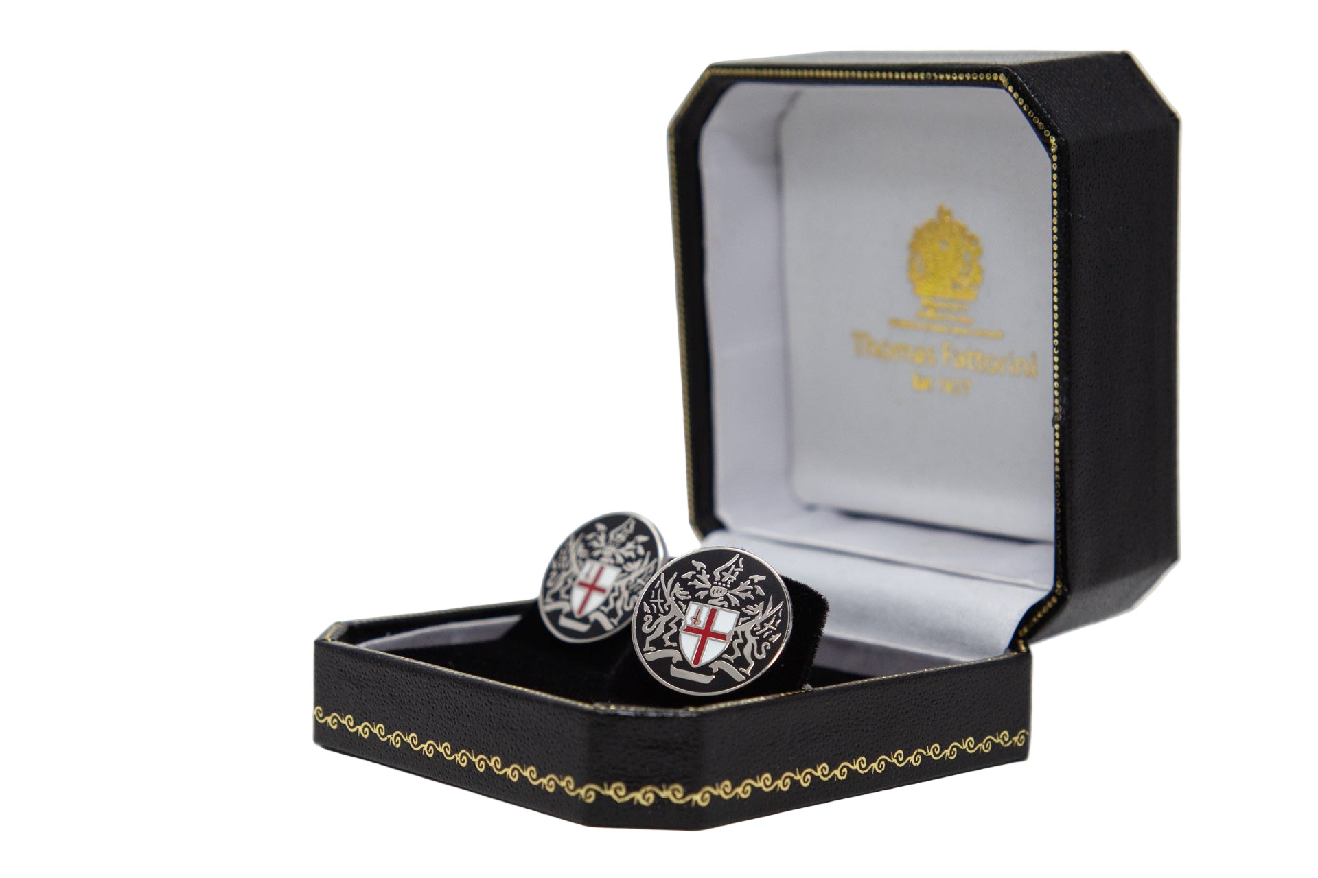 Black City of London Coat of Arms cufflinks