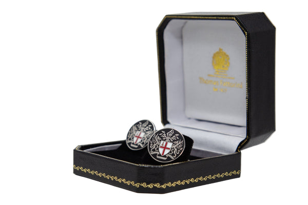 Black City of London Coat of Arms cufflinks