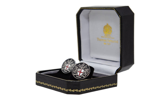 Black City of London Coat of Arms cufflinks