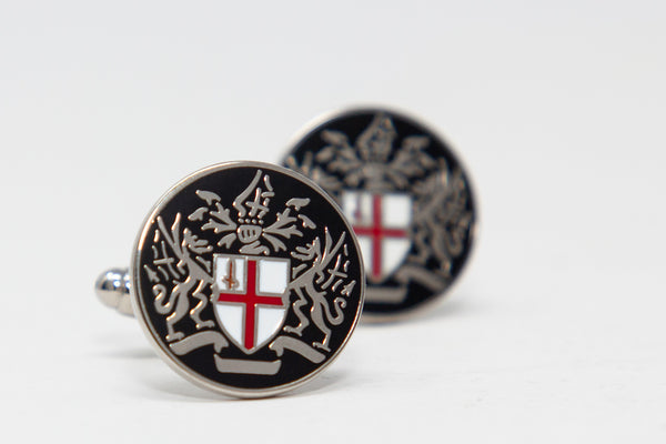 Black City of London Coat of Arms cufflinks