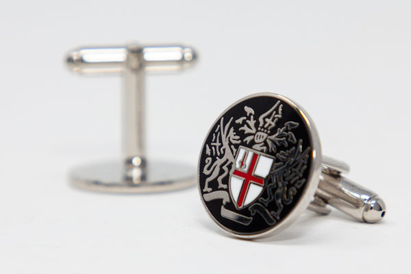 Black City of London Coat of Arms cufflinks