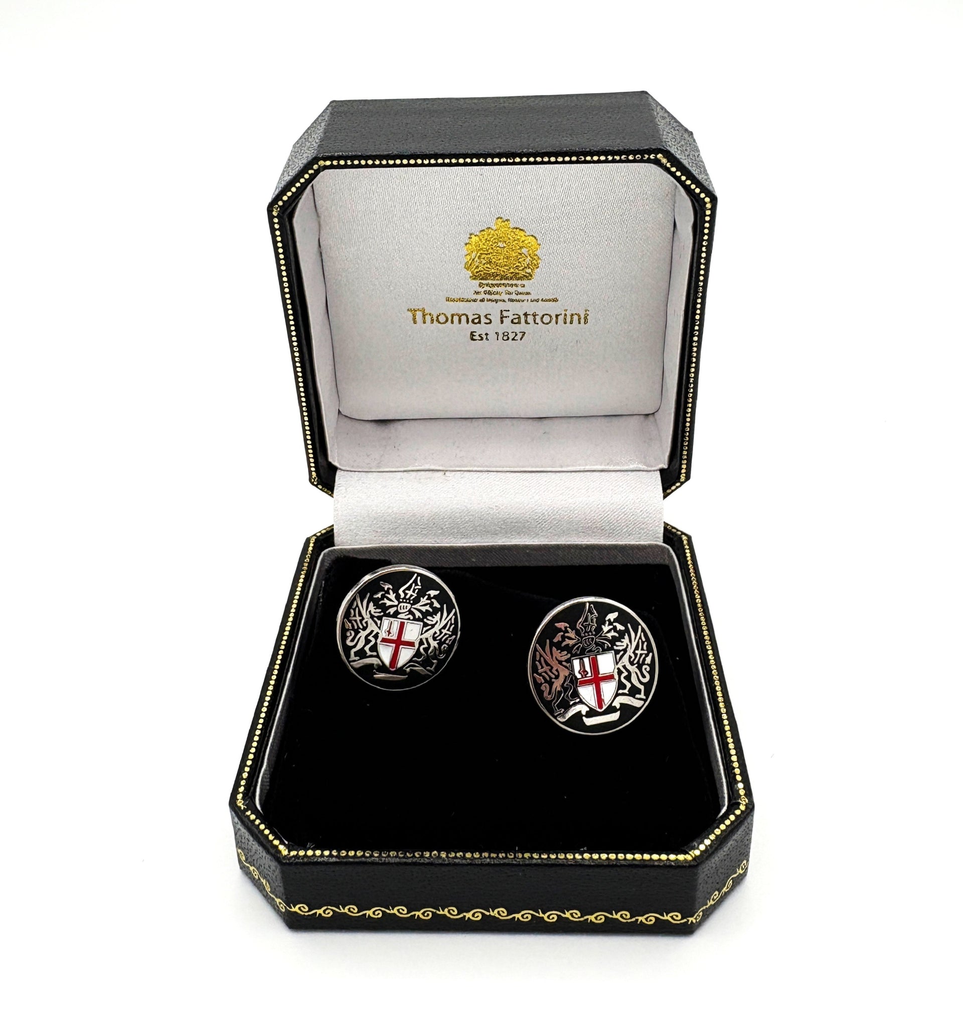 Black City of London Coat of Arms cufflinks