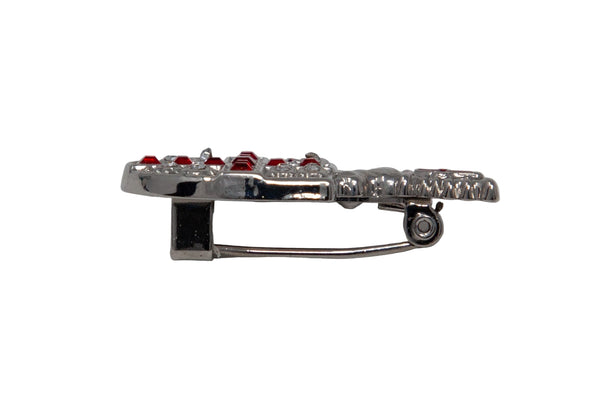 Diamante City of London shield brooch