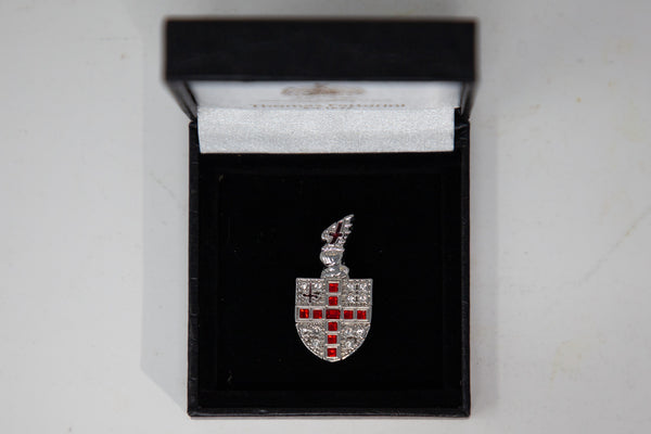 Diamante City of London shield brooch