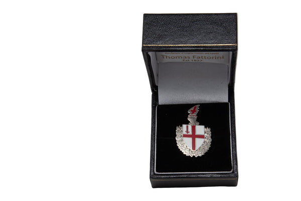 Enamel City of London shield badge/brooch