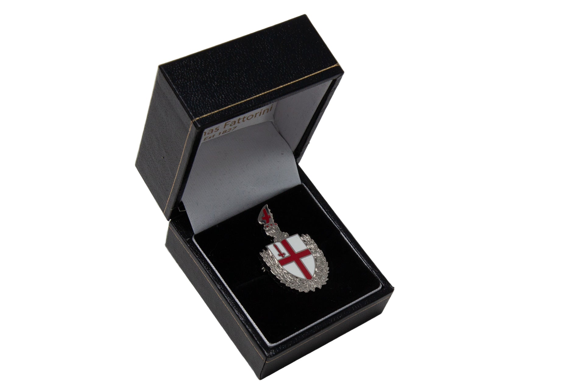 Enamel City of London shield badge/brooch
