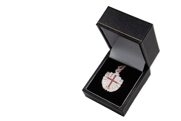 Enamel City of London shield badge/brooch