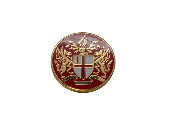 Red coat of arms lapel/tie pin