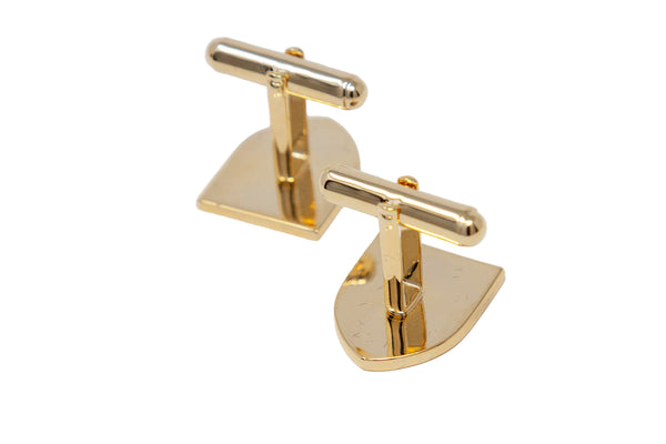 Silver gilt City of London shield cufflinks