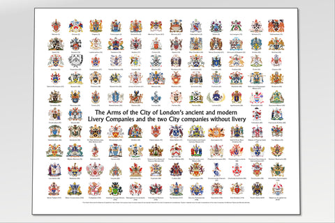 A2 poster - The Arms of the City of London's Livery Companies