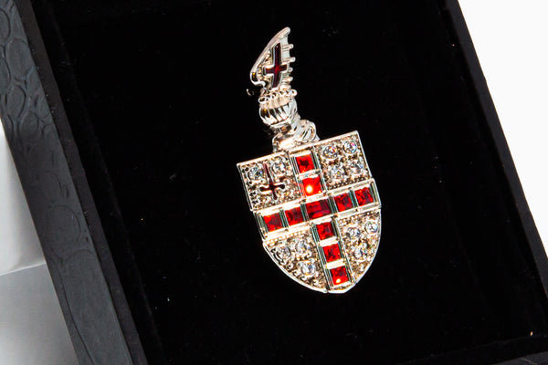 Diamante City of London shield brooch