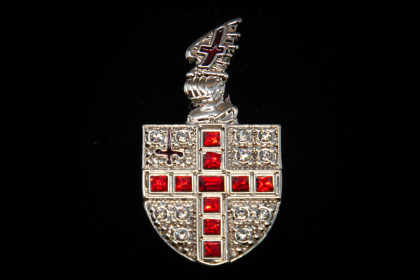 Diamante City of London shield brooch
